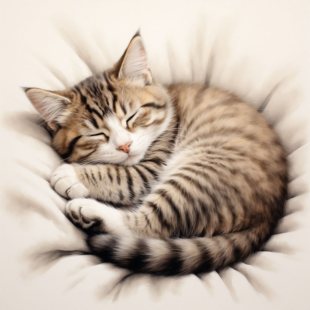 Спящая киска